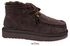 Warmbat Damesschoenen Veterboots bruin