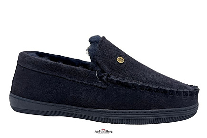 GURGER Huttenschoenen voor heren, gebreide pantoffels, warm pluche gevoerd, slipvaste zool, K3 Grijs Wit, 40/41 EU