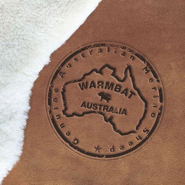 Warmbat sheepskin pantoffels uit Australie